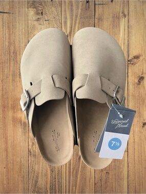 Universal Thread Tan & Cream Slip On Clogs Women’s 7.5